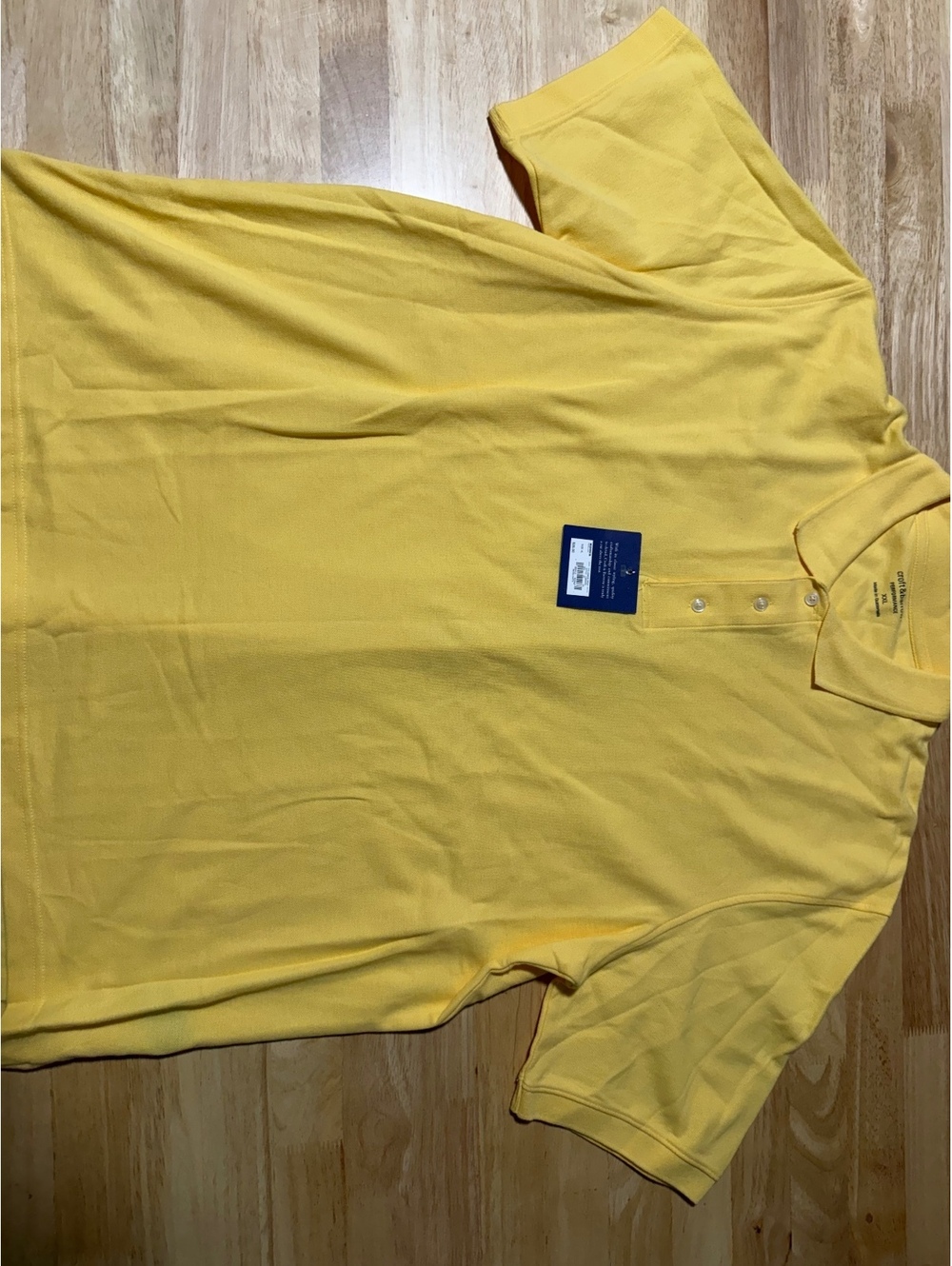 Croft & Barrow Men’s XXL Performance Polo Shirt Yellow NWT